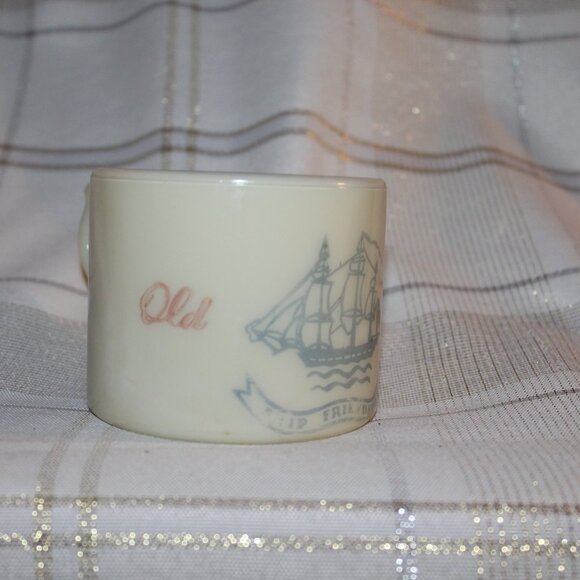 VINTAGE 1930's- 1940's EARLY OLD SPICE SHAVING MUG HULL POTTERY SHIP FRIENDSHIP! - Picture 8 of 16
